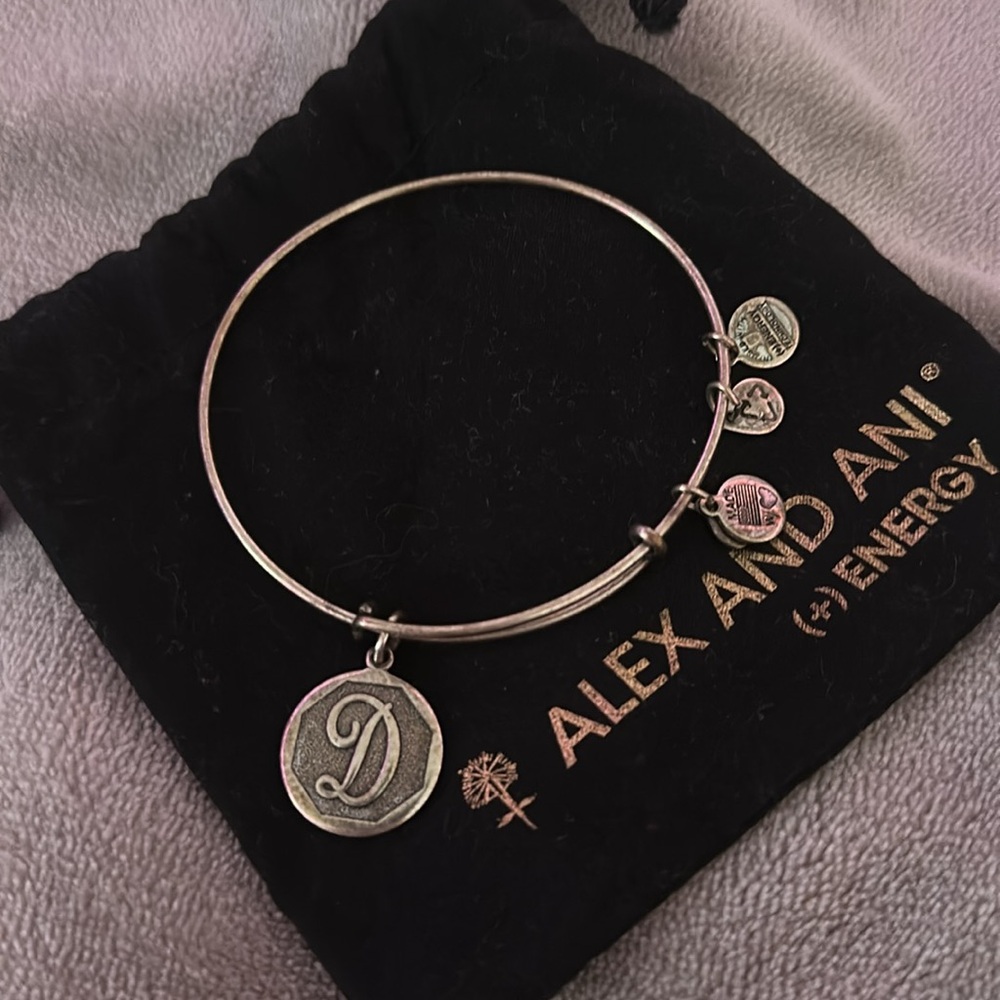 Alex and Ani D initial bracelet